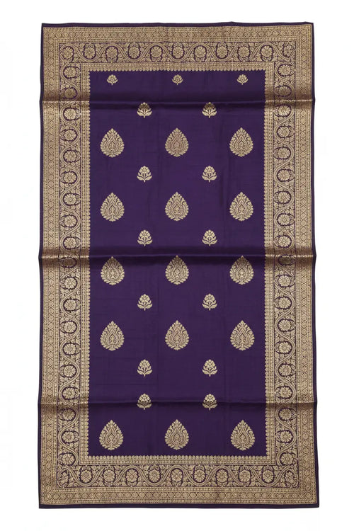Banarasi Silk Dupatta with gold zari border