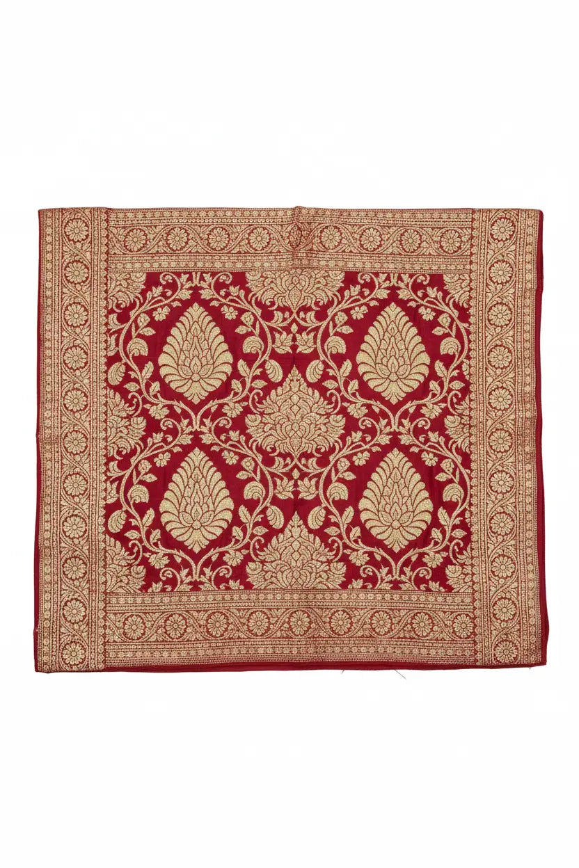 Banarasi Silk Blouse Piece with gold zari weaving